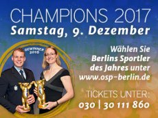 Wahlbeginn - CHAMPIONS 2017 - Berlins Sportler des Jahres