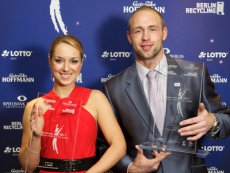 So sehen Sieger aus: Sabine Lisicki und Robert Harting sind Sportler des Jahres